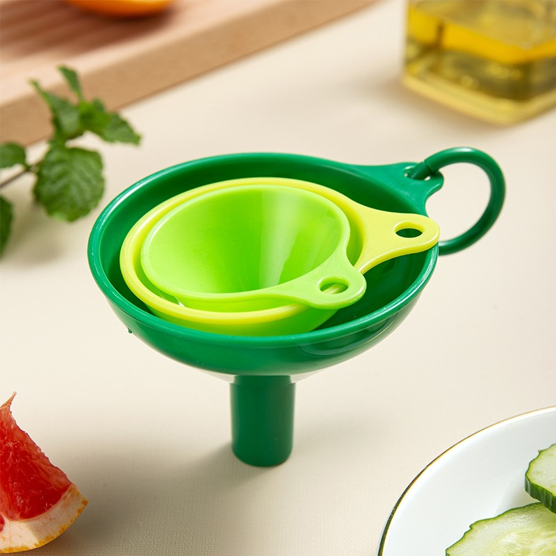 Kitchen Gadgets And Appliances - 3Pcs Set Kitchen Funnel Dispenser Multifunctional