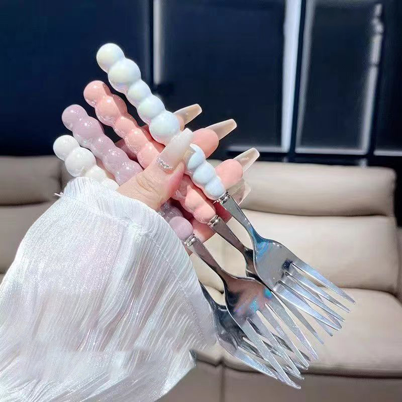 Kitchen Gadgets Everyone Needs - Pearl Handle Fork For Dessert Household