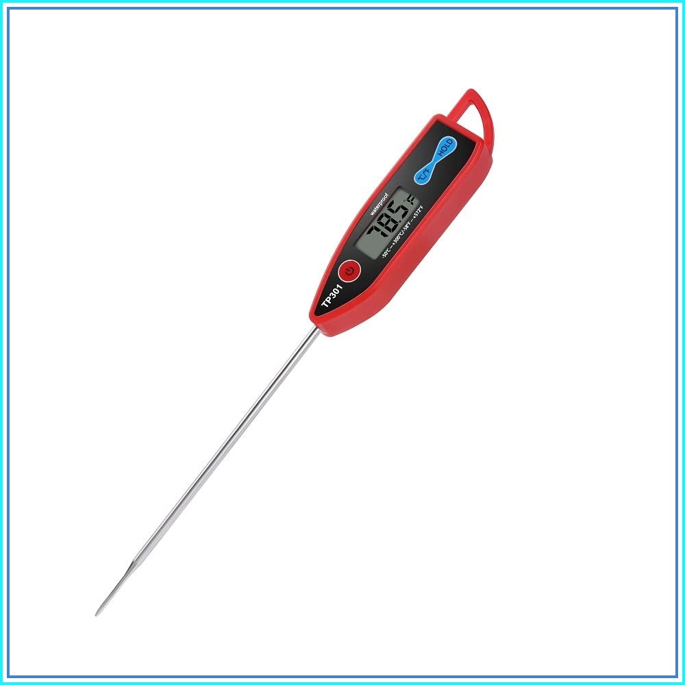Instant Read Thermometer - Digital Water Thermometer for Liquid, Candle,