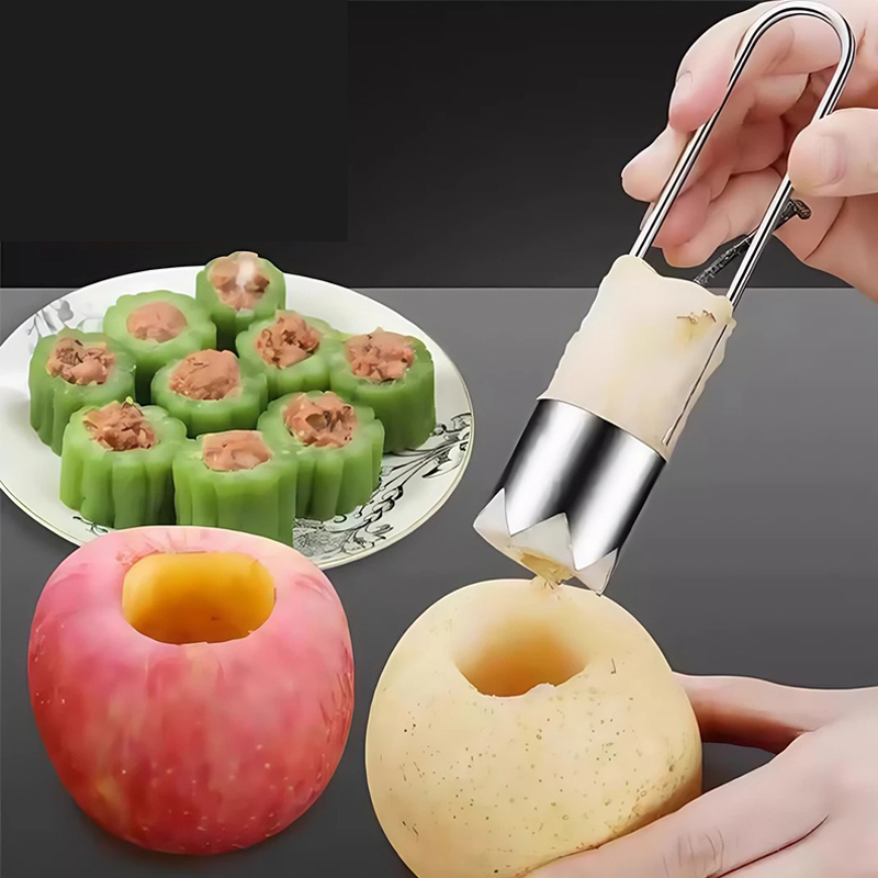 Stainless Steel Fruit Core Rem - Apple Corer Slicer recension och pris