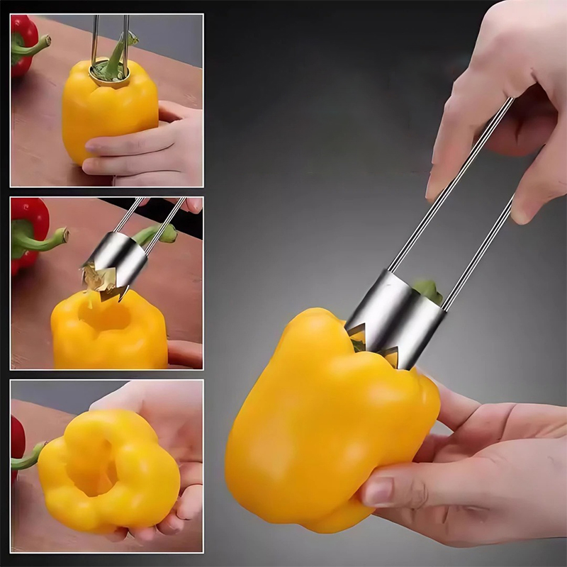 Stainless Steel Fruit Core Rem - Apple Corer Slicer recension och pris