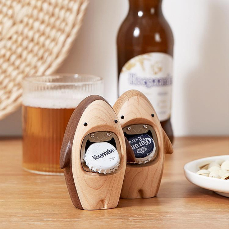Creative Wooden Shark Bottle O - Kitchen Gadgets Men recension och pris