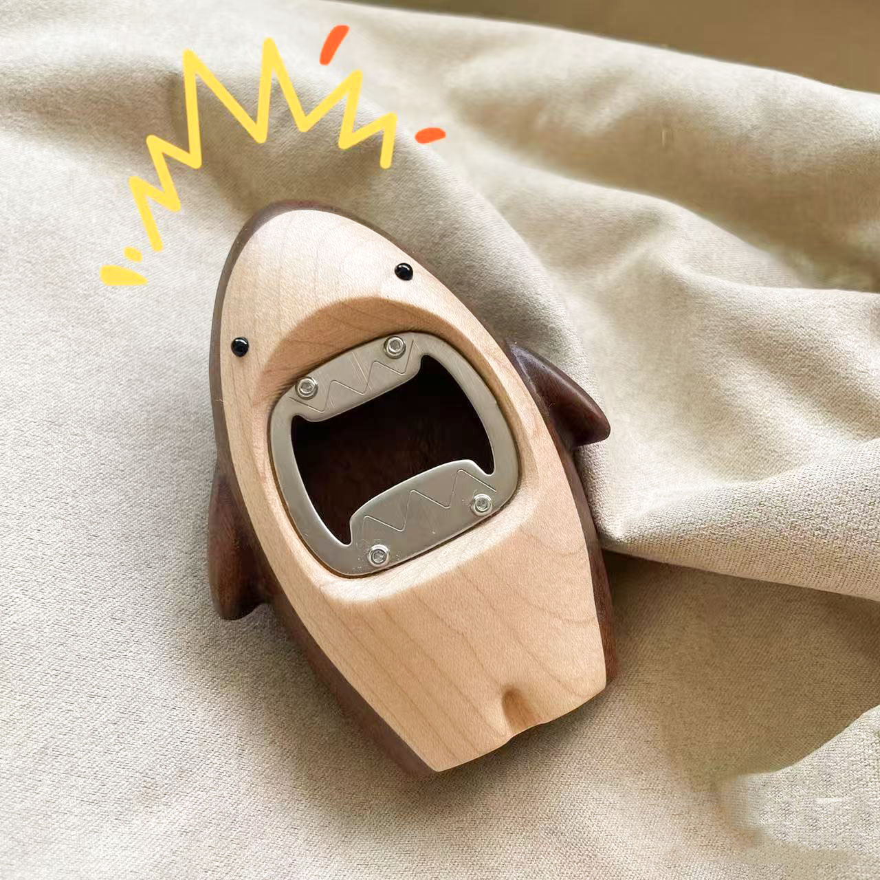 Creative Wooden Shark Bottle O - Kitchen Gadgets Men recension och pris