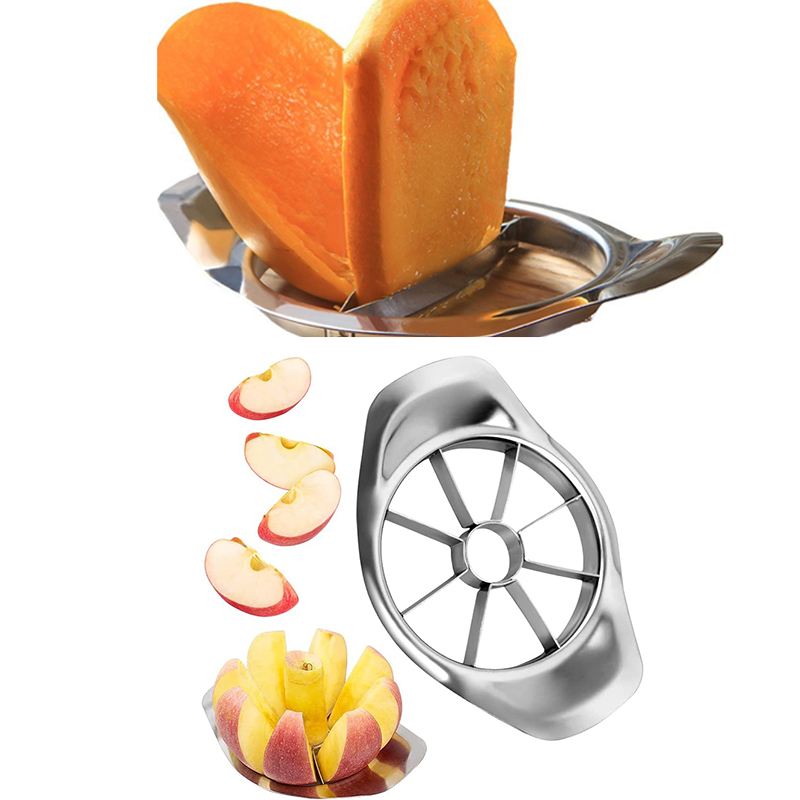 Stainless Steel Mango Cutter A - Apple Corer Slicer recension och pris