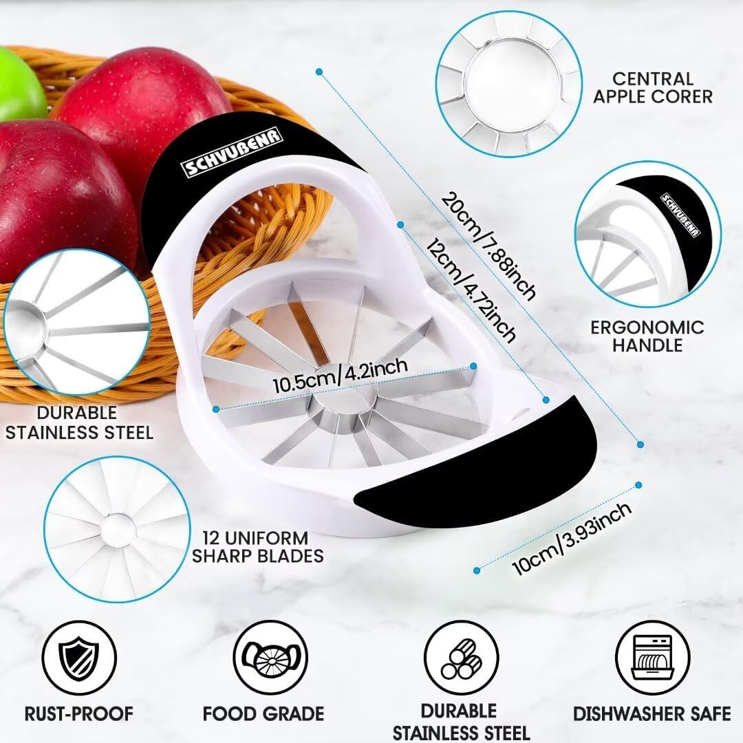 12-Blade Apple Slicer and Core - Apple Corer Slicer recension och pris