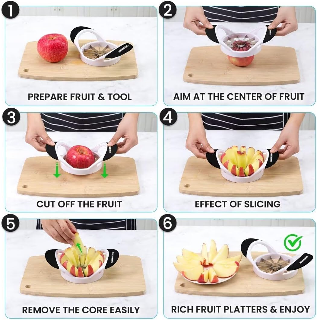 12-Blade Apple Slicer and Core - Apple Corer Slicer recension och pris