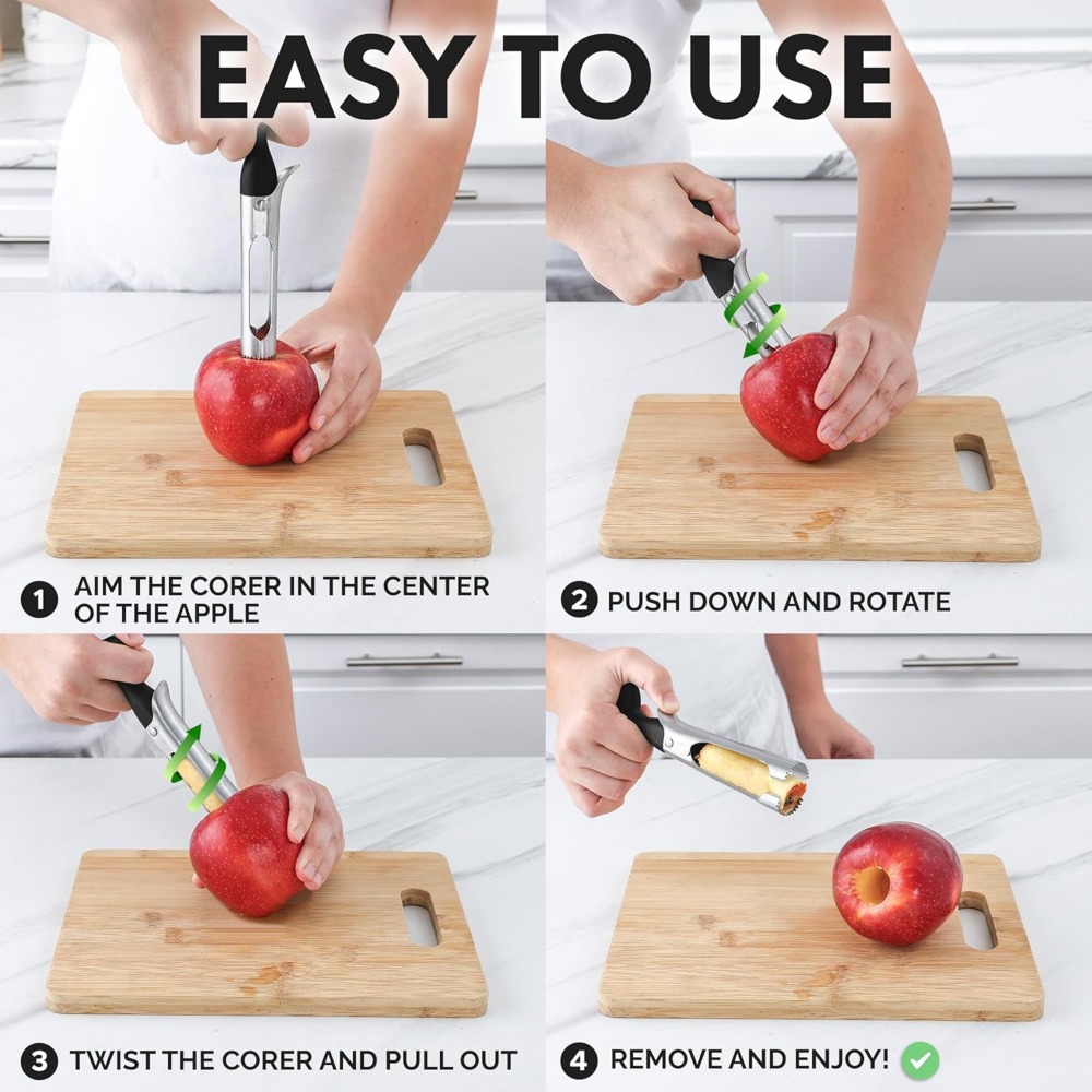 Apple Corer Tool - Easy to Use - Apple Corer Slicer recension och pris