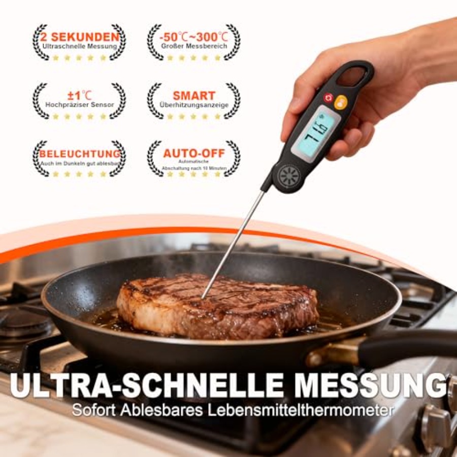 Meat Thermometer Digital - Ins - Instant Read Thermometer recension och pris