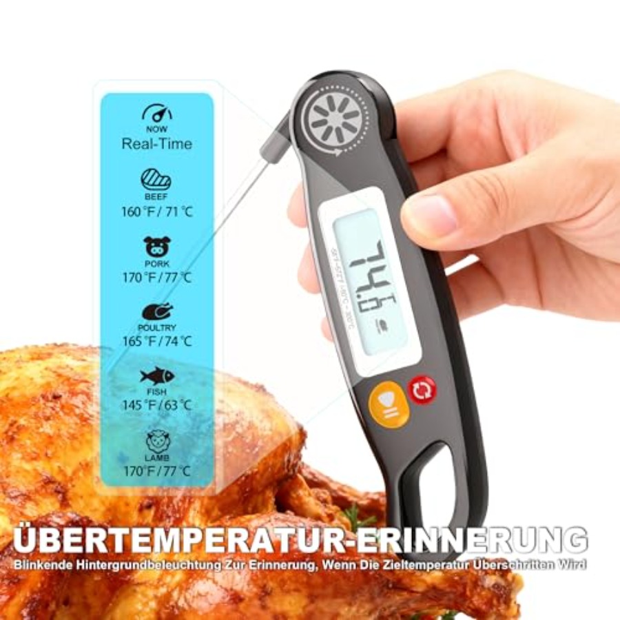 Meat Thermometer Digital - Ins - Instant Read Thermometer recension och pris