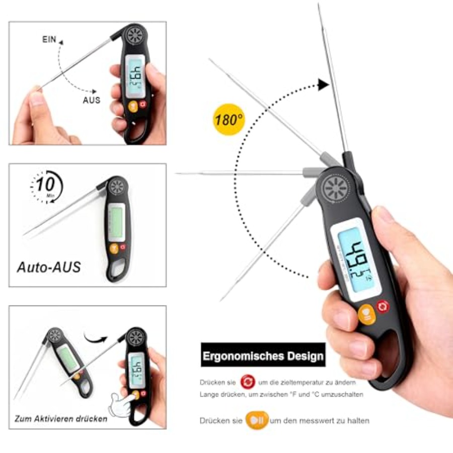 Meat Thermometer Digital - Ins - Instant Read Thermometer recension och pris