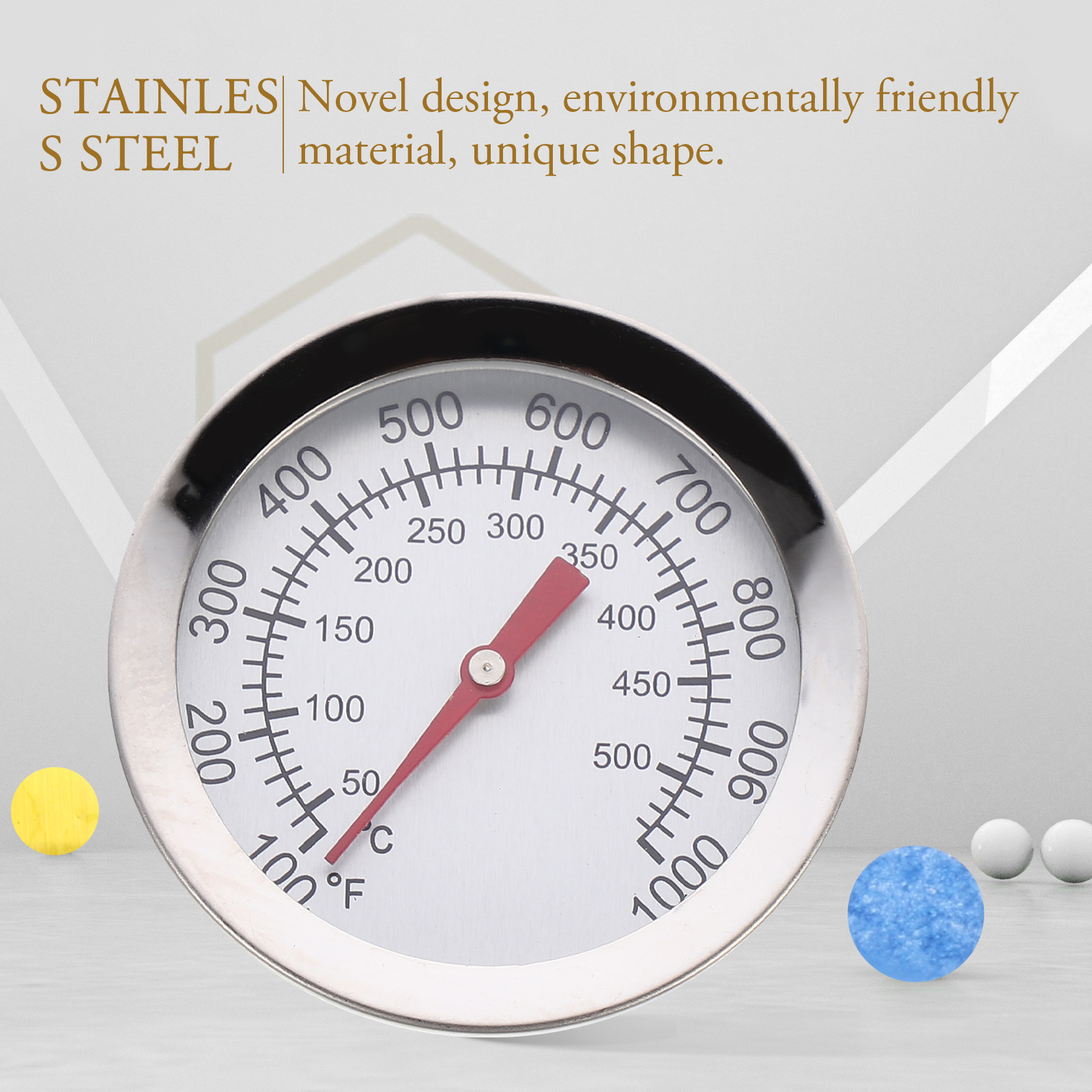 2Pcs Stainless Steel Oven Ther - Instant Read Thermometer recension och pris