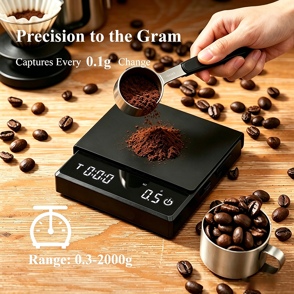 Mini Digital Coffee Scale with - Kitchen Gadgets Small recension och pris