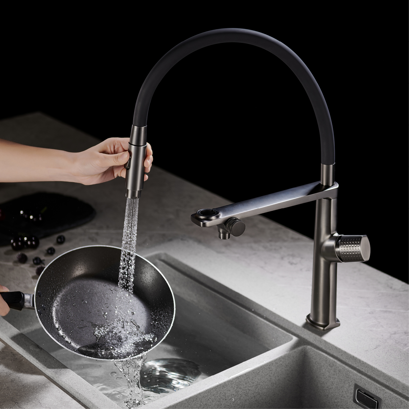 Luxury gun gray brass kitchen  - Kitchen Gadgets Luxury recension och pris