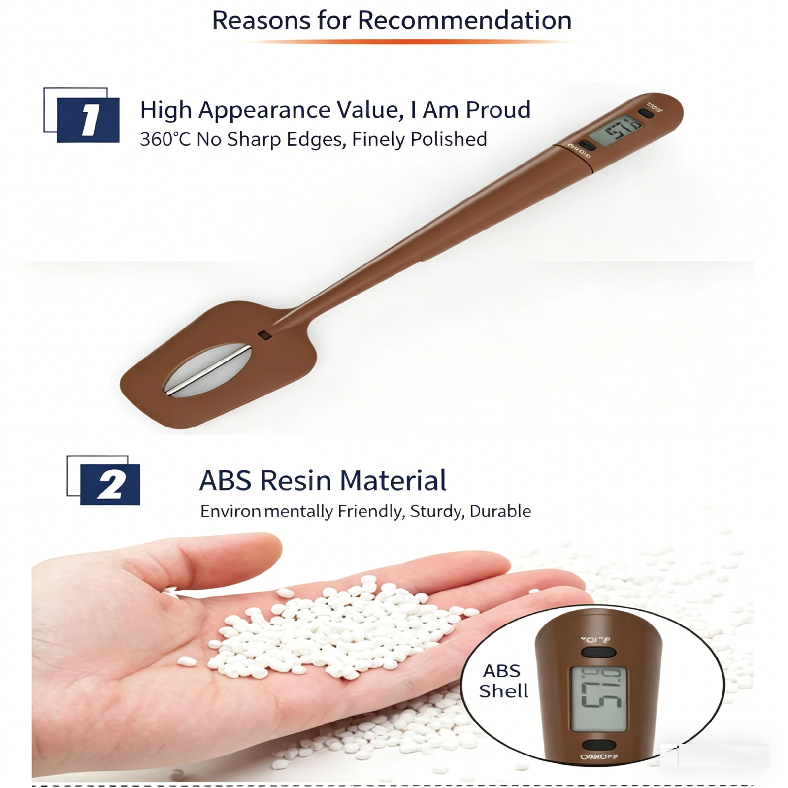 2-in-1 Spatula Thermometer, In - Instant Read Thermometer recension och pris